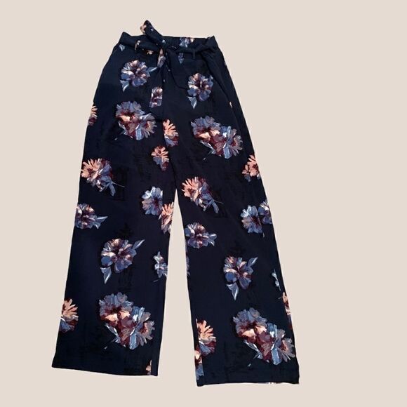 Medium Blue Printed Jules & Leopold Wide Leg Pant - Picture 4 of 8